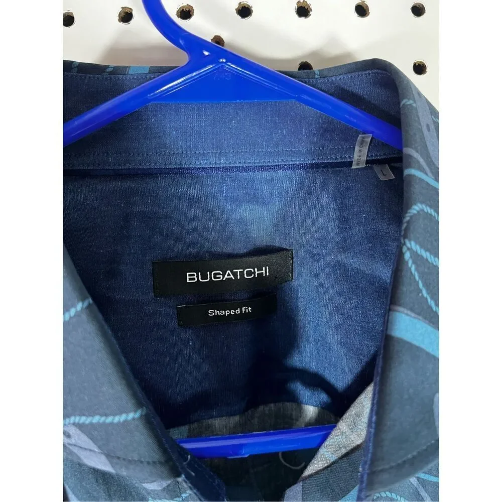 Bugatchi equestrian button down shirt size L - Picture 3 of 4